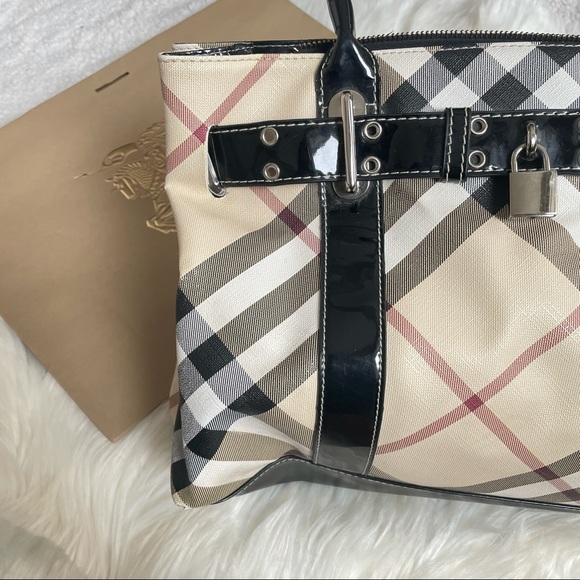 Patent Leather Burberry Tote - Picture 11 of 12